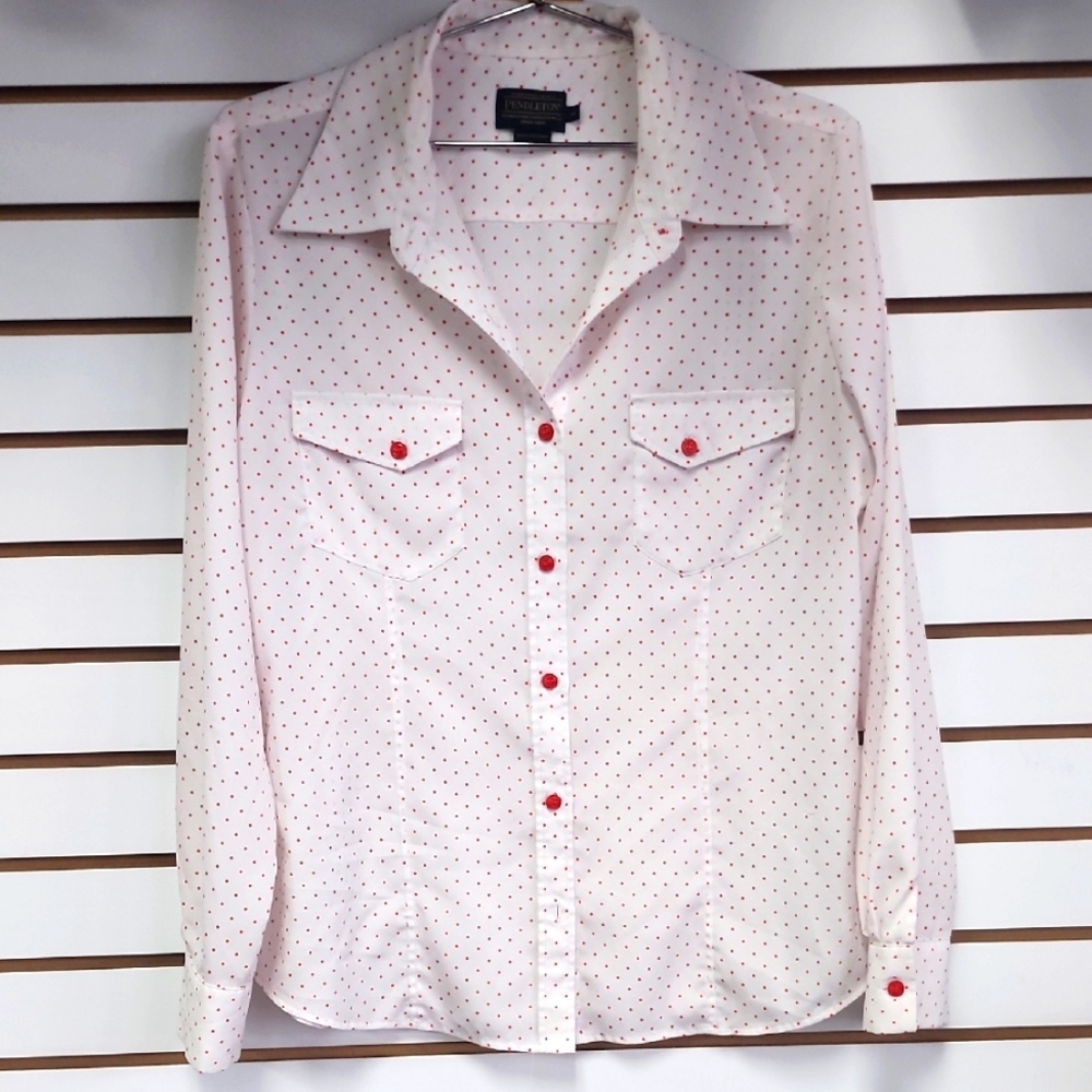 Pendleton Dotted Button-Down 14 - image 1